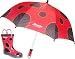 Sammies by Samsonite Children's Ladybug Set Rain Boots