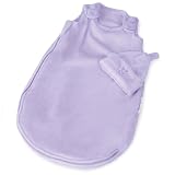 Kiddopotamus & Co Beddiebye Luxe Wearable Blanket And Sleep Cap In Luxurious Double Sided Lilac Velboa