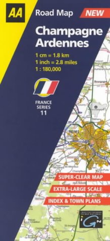 City Travel Guides Discounted  Books : Champagne-Ardennes (AA Road Map France)