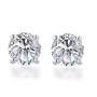 14k White Gold Round Diamond Stud Earrings (1/4 cttw, I-J Color, I1-I-2 Clarity)