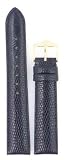 Watchband Genuine Lizard Black 16mm