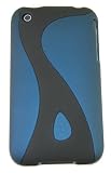 KingCase iPhone 3G & 3GS * Rubberized Slim Slider Twist Case (Navy Blue & Black) 8GB, 16GB, 32GB