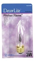 Westinghouse 03757 - 3CA10/FLK/DECOR/CD CA10 Decor Light Bulb