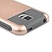 Galaxy S5 Case, S5 Case, ULAK Dual Layer Slim Hybrid Protective Case Cover for Samsung Galaxy S5 SV i9600 [Plastic Hard Shell and Flexible TPU] - Rose Gold/Gray