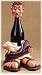 Funny Big Foot Roman Emperor Hand-Finished 2-Pc Wine Bottle Holder Stomper