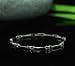 SKELETON LINKED SOLID STAINLESS STEEL BRACELET .16 x 8
