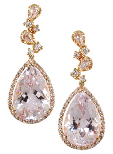 18KR Kunzite and Diamond Earrings