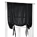 Casual Home Tie-Up Sailcloth Shade - Black (45x63")