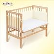 FabiMax Beistellbett Babymax basic natur, inkl. Matratze und Nest Amelie, 4 Farben zur Auswahl