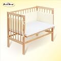 FabiMax Beistellbett Babymax basic natur, inkl. Matratze und Nest Amelie, 4 Farben zur Auswahl