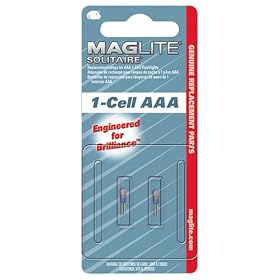 Maglite LK3A001 Replacement Lamp for Solitaire Flashlight, 2-Pack