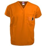Miami Hurricanes Orange Scrub Top