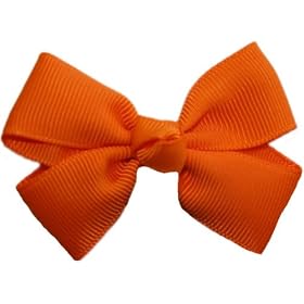 Posies Accessories Bitty Grosgrain Orange Tangerine Hair Bow
