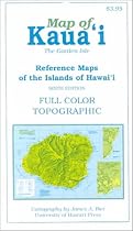 Map of Kauai, the Garden Isle (Reference Maps of the Islands of Hawaii)
