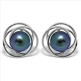 Trixy Black Body Color Akoya Cultured Pearl Earring