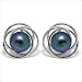 Trixy Black Body Color Akoya Cultured Pearl Earring