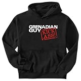 Sweatshirt Black  Grenadian Guys Kick Ass  Grenada Country