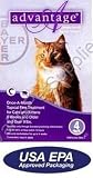ADVANTAGE Cat Flea Control over 9 lbs Purple 4 Month