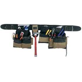 Click here to buy Custom LeatherCraft 1605 17 Pocket 5 Piece Combo Apron by Custom Leather Craft.