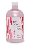 Primal Elements 3 In 1 Shampoo, Body Wash, Bubble Bath, Luscious Berry, 16-Ounce Bottle