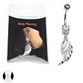 SG PARIS BIJOUX FANTAISIE PIERCING NOMBRIL FEMME ACIER NOIR / JET