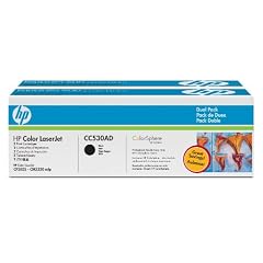 HP CC530AD 304A Colour LaserJet Tonerkartusche schwarz Standardkapazit�t 3.500 Seiten 2er-Pack