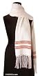Cotton scarf, 'Terracotta'