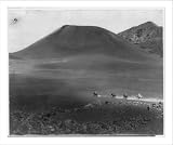 Historic Print (M): [Four horsemen crossing the floor of Haleakala Crater, Island of Maui, in Hawaii Nationa