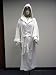  : Hooded Velour Terry Robe, White