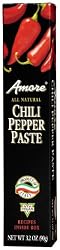 Amore, Hot Chili Pepper Paste, 3.2-Ounce Tubes (Pack of 6)