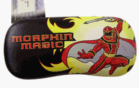 Power Rangers Morphin Magic Eye Glasses Protector Case 6 1/2" By 3" in Color Black with Picture of Power Ranger Red in Front of Case