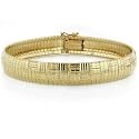 14K Fancy Bangle 7.2"