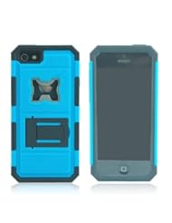 Wireless: Meaci? Iphone 5 5s (Not for 5c) Case Bottle Opener&kickstand Combo Hybrid Defender High Impact Body Armorbox Hard Pc&silicone Case (Blue) - Meaci