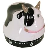 Novelty Chicken or Cow Fun Design Kitchen Timer French Design, Cow