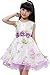 Sunny Fashion Girls' Dress Tulle Bridal Lace With Flower Detailing Purple