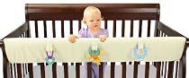 Leachco Easy Teether XL Convertible Crib Rail Cover, Ivory