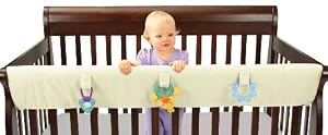 Leachco Easy Teether XL Convertible Crib Rail Cover, Ivory