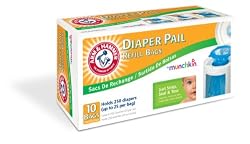 Munchkin Arm & Hammer Diaper Pail  Refill Bags, 3 Pack