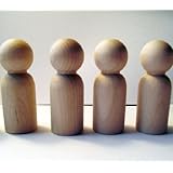 Unfinished Wood Doll Bodies - Boys / Men (2 3/4") - 20 Pieces