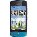 Nokia C5-03 Smartphone (8.1cm (3.2 Zoll) Touchscreen, 3.5mm Klinkenbuchse, Ovi Karten, GPS) petrol blue