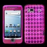 Hot Pink Diamond Flex-Gel Soft Case / Skin / Cover for HTC T-Mobile G2 / De ....