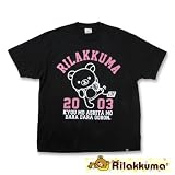 大きいサイズ RILAKKUMA Tシャツ(半袖) （ブラック） （3L 4L 5L 6L 8L）