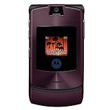 Motorola RAZR V3i Unlocked Cell Phone with Camera, MP3/Video Player, MicroSD Slot--International Version with No Warranty (Deep Violet)