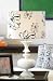 Table Lamp White Lacquered Wood Base with Floral Pattern Silk Shade