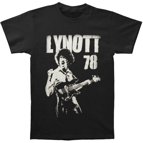 Thin Lizzy Men's Lynott '78 Slim Fit T-shirt Black