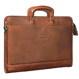 Produkt-Bild: Luxus Cognac-braune Leder Business-Mappe (Barolo)