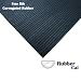 Sporting Goods : Fine Rib Corrugated Rubber Matting - Black - 3MM Thick - 4 feet Wide Roll