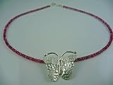 Bangkok Butterfly Necklace (Pink)