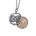 Moon Raven Designs - Silver Auryn Pendant Necklace - Solid Sterling Silver Hung on a Matching 24 Inch Chain - Fashion Jewelry