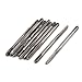 M2.5 x 0.45 Metric Machine 3 Straight Threaded Flutes Plug Taps 10 Pcs